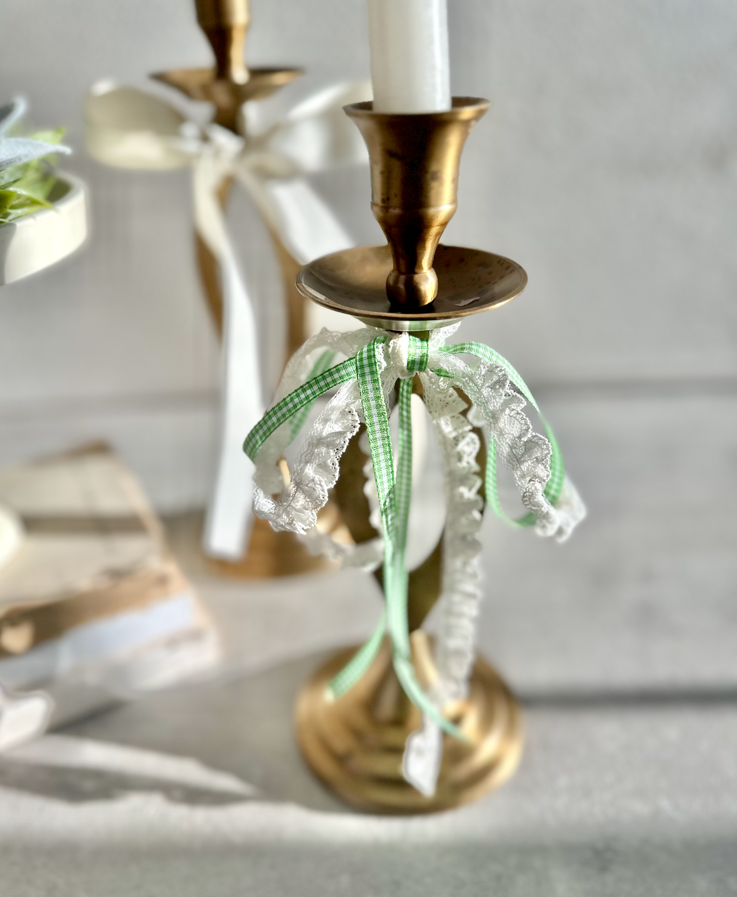 Brass Cutout Twist Taper Candle Holder (Set of 2)