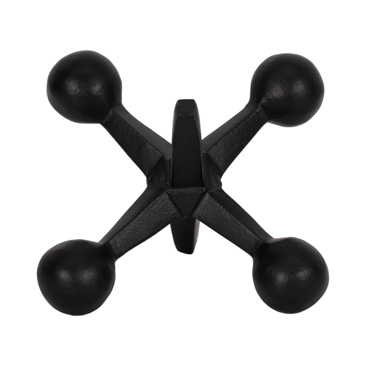 Black Metal Jacks Abstract Sculpture