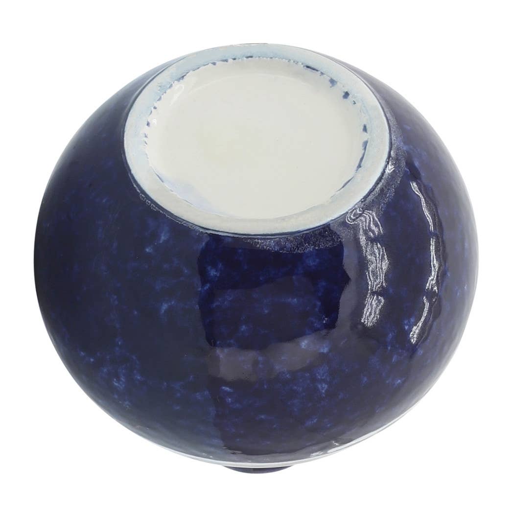 Blue Ceramic Stoneware Vase