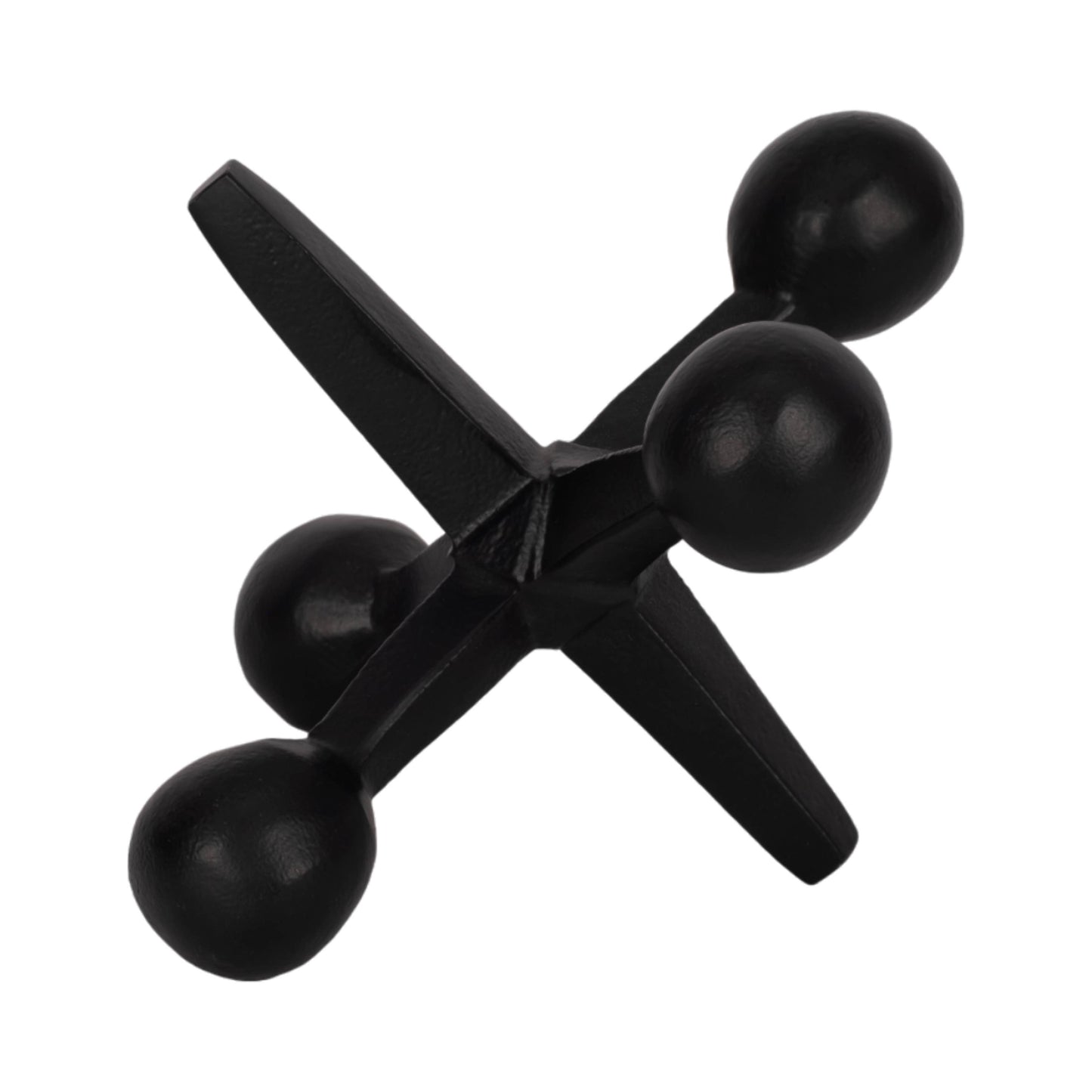 Black Metal Jacks Abstract Sculpture