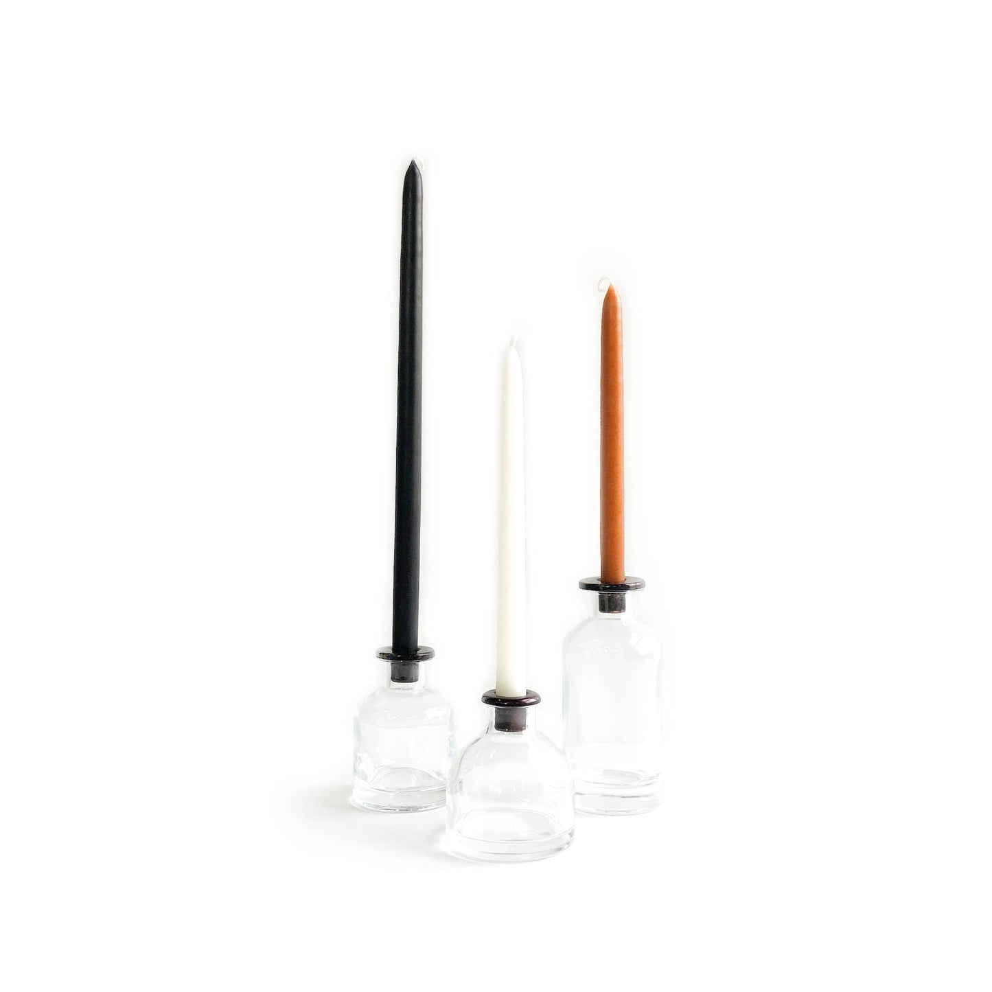 Skinny Tapered Candles - Shell White