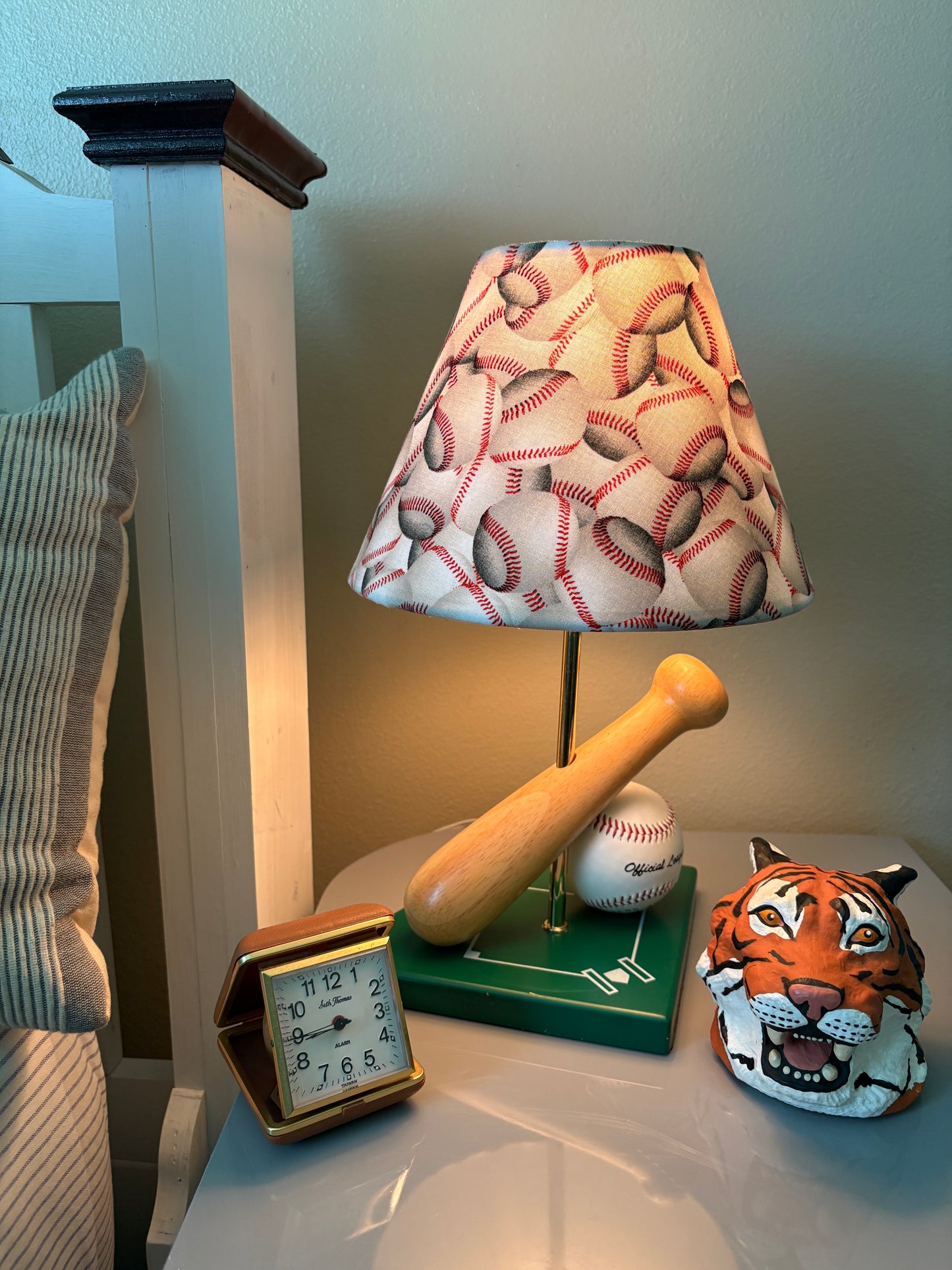 Baseball Lamp (Custom Shade)