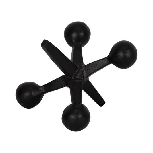 Black Metal Jacks Abstract Sculpture